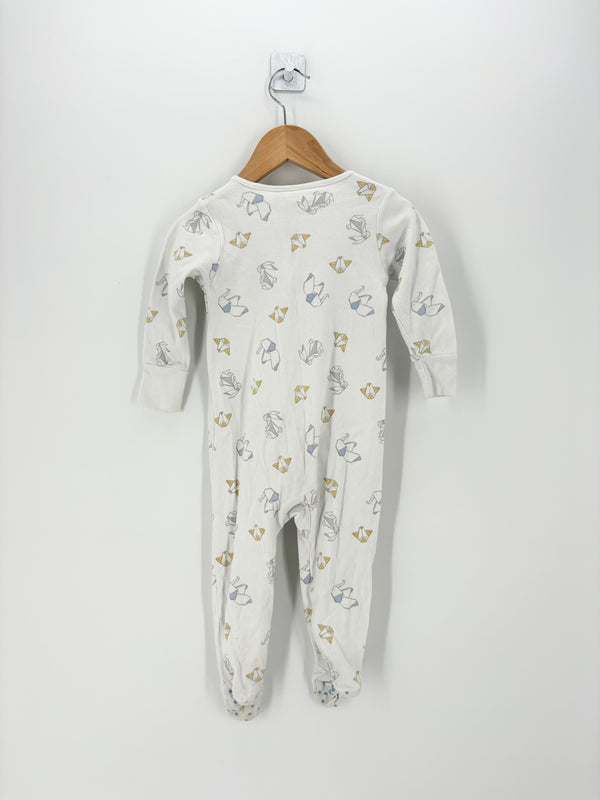 Zara - Pyjama blanc motifs origami ML T.12/18 mois