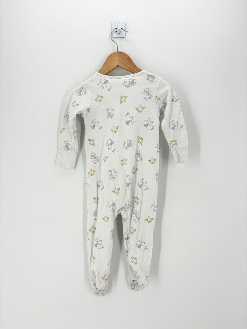 Zara - Pyjama blanc motifs origami ML T.12/18 mois