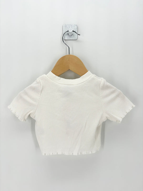 Sabo Skirt - T-shirt court blanc T.6/9 mois