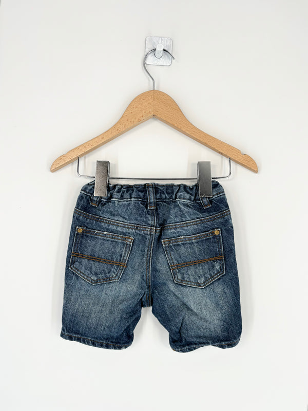 H&M - Short jean T.6/9 mois