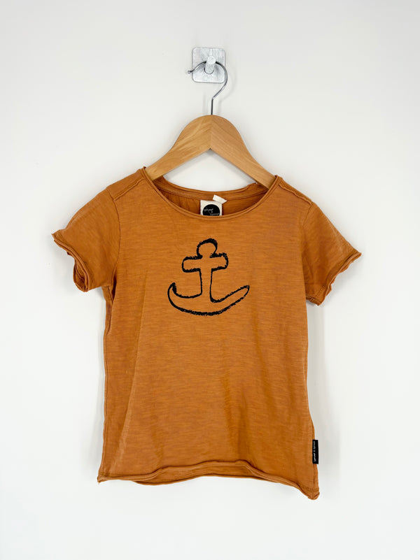 Sproet & Sprout - T-shirt marron ancre T.4 ans