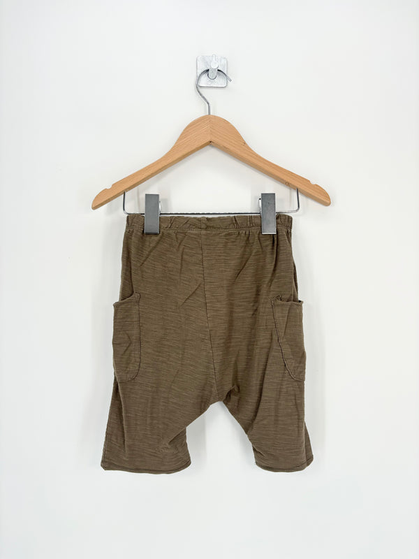 Zara - Pantalon fluide kaki poches T.2/3 ans