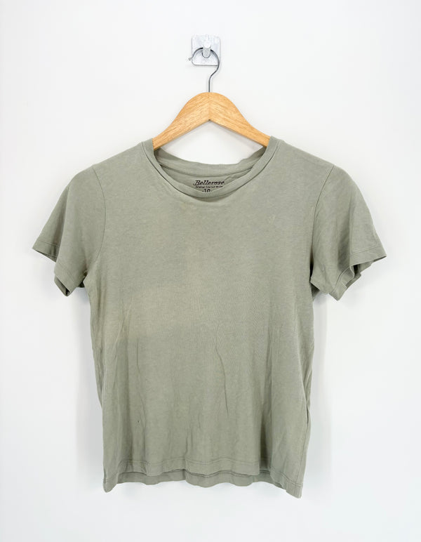 Bellerose - T-shirt vert gris MC T.10 ans