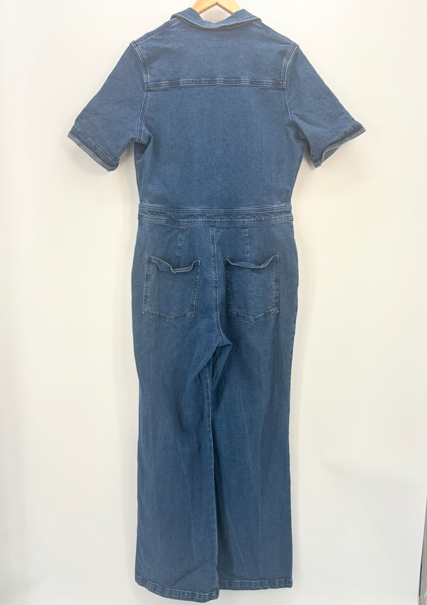 La Redoute - Combinaison jean bleu zip T.44