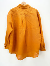 Andiata - Blouse orange lin neuf T.XL