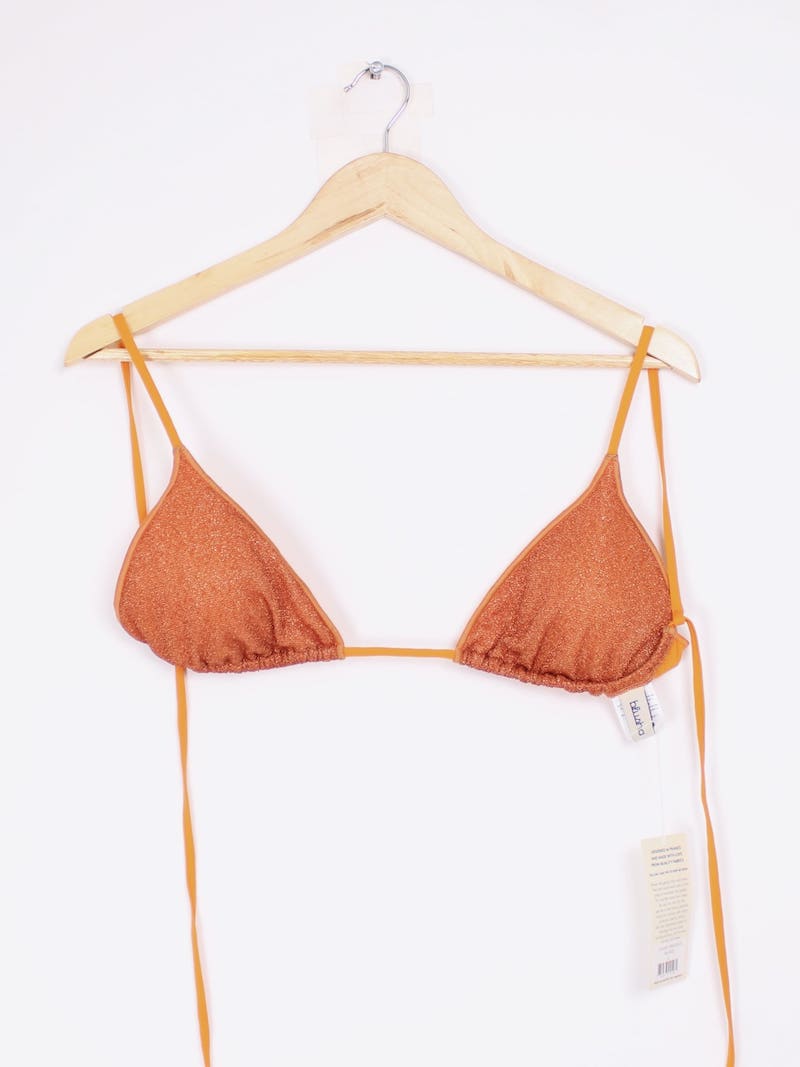 Blusha - Haut bikini orange paillettes T.M