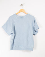 Sandro - T-Shirt bleu éponge T.1