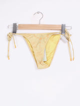 Triangl - Bas de bikini à fleurs jaunes et oranges T.XS
