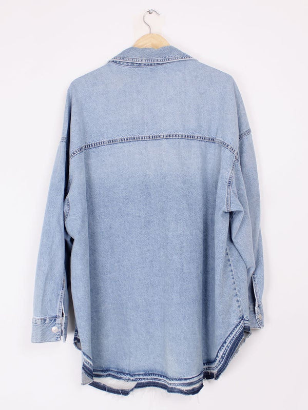 Zara - Robe veste jean bleu T.M/L