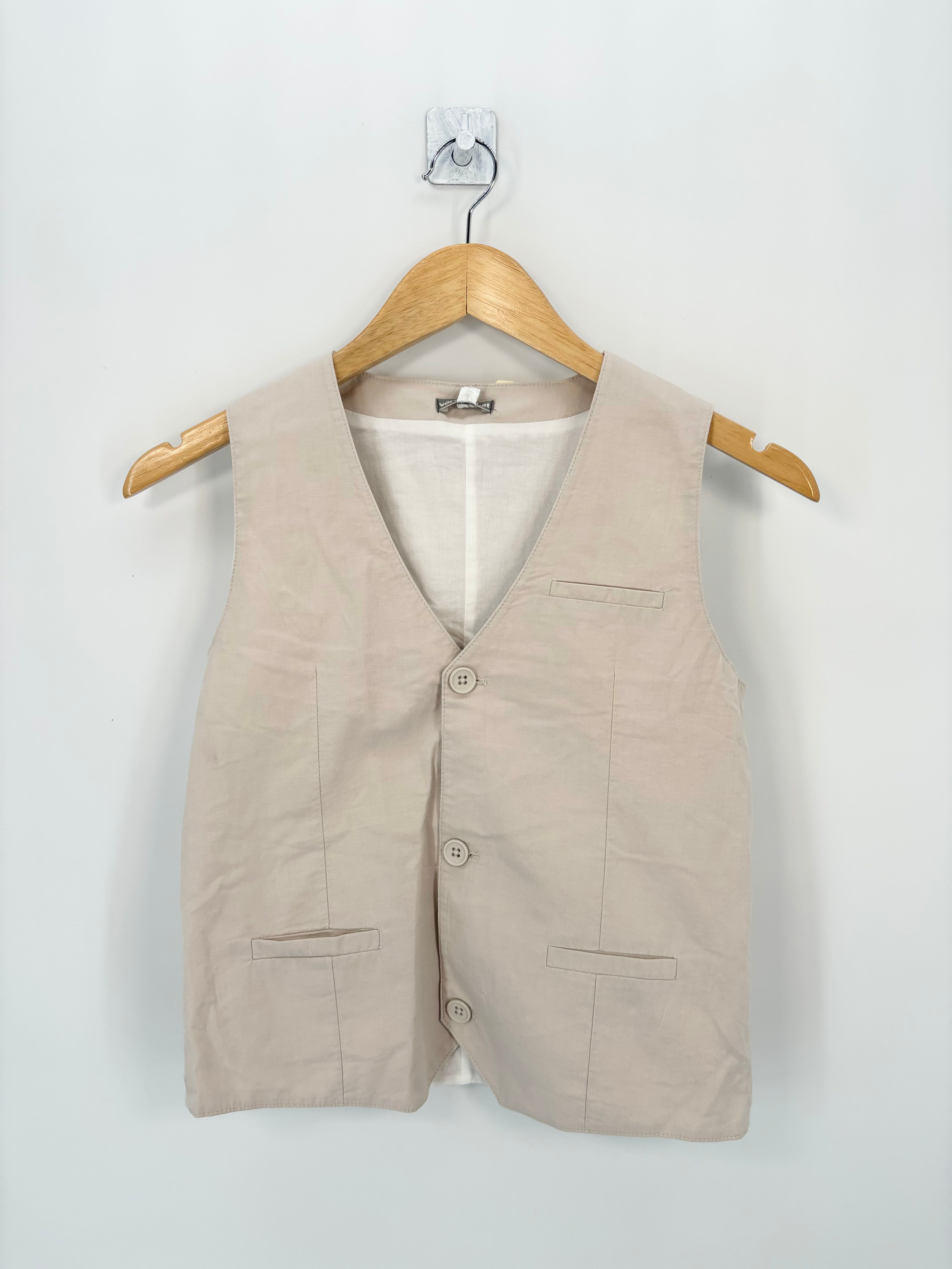 Verbaudet - Gilet de cérémonie beige T.12 ans