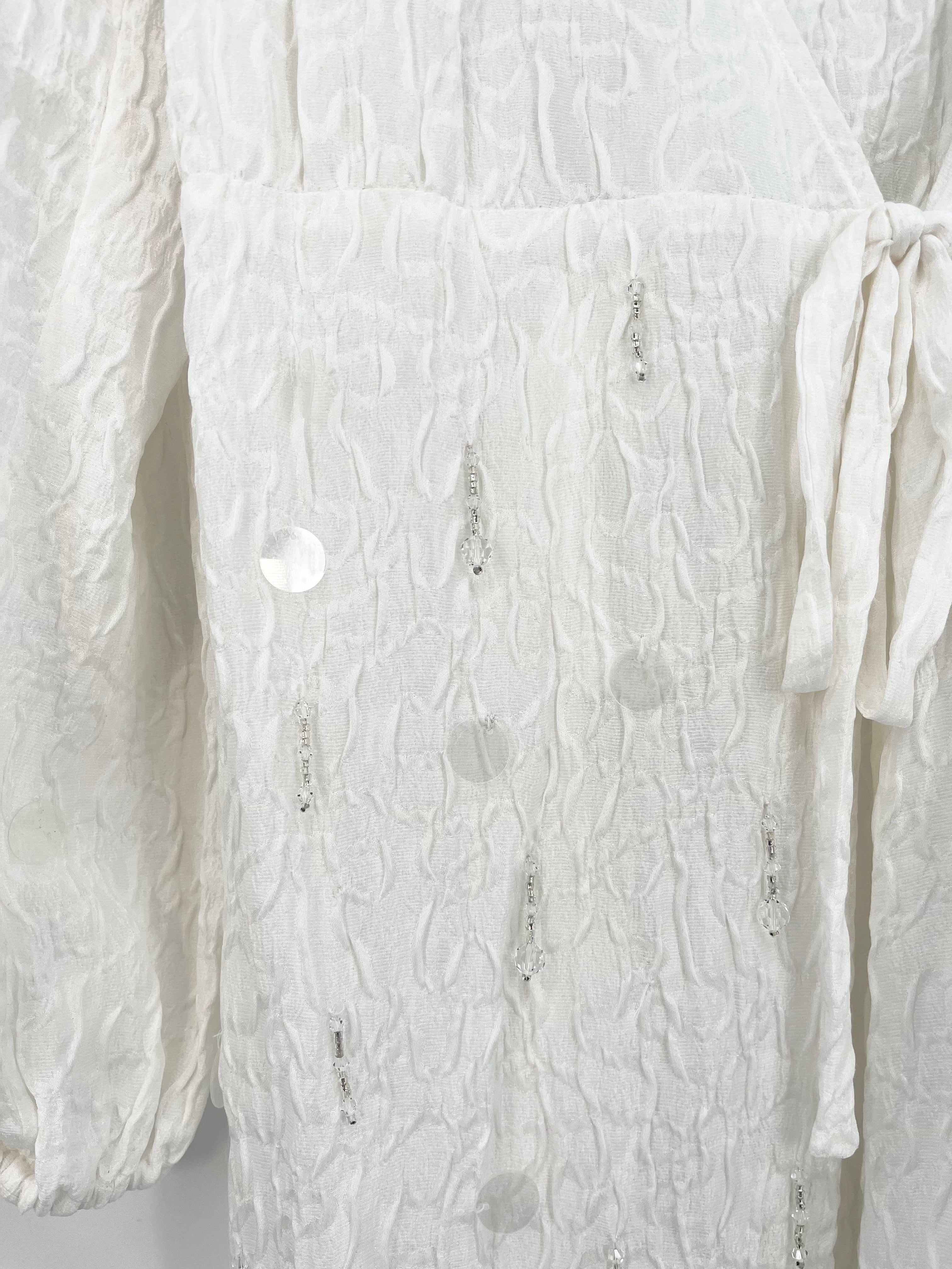 Art Dealer - Robe blanche relief neuve T.S