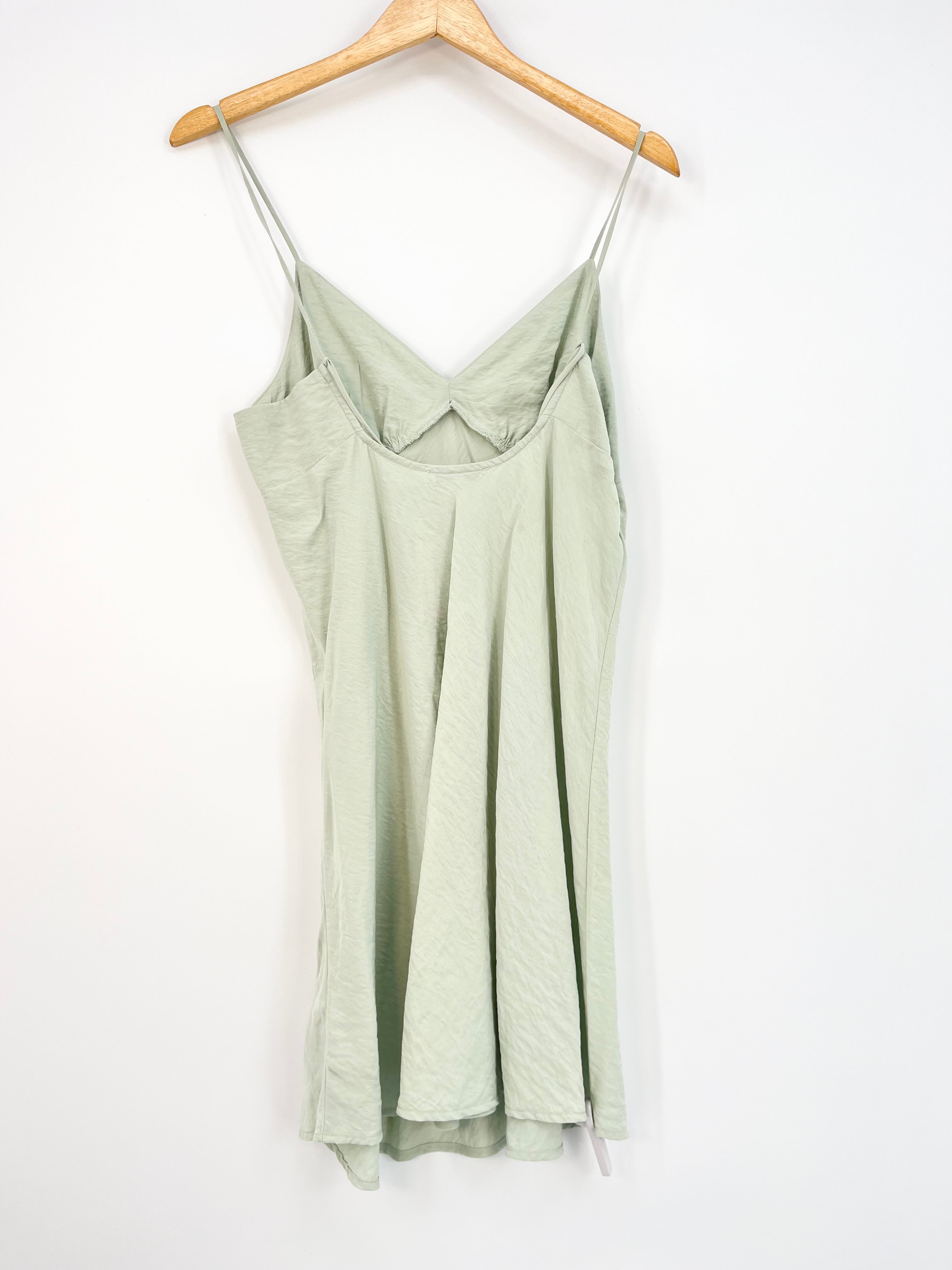 Madewell - Robe vert d'eau légère dos nu T.2