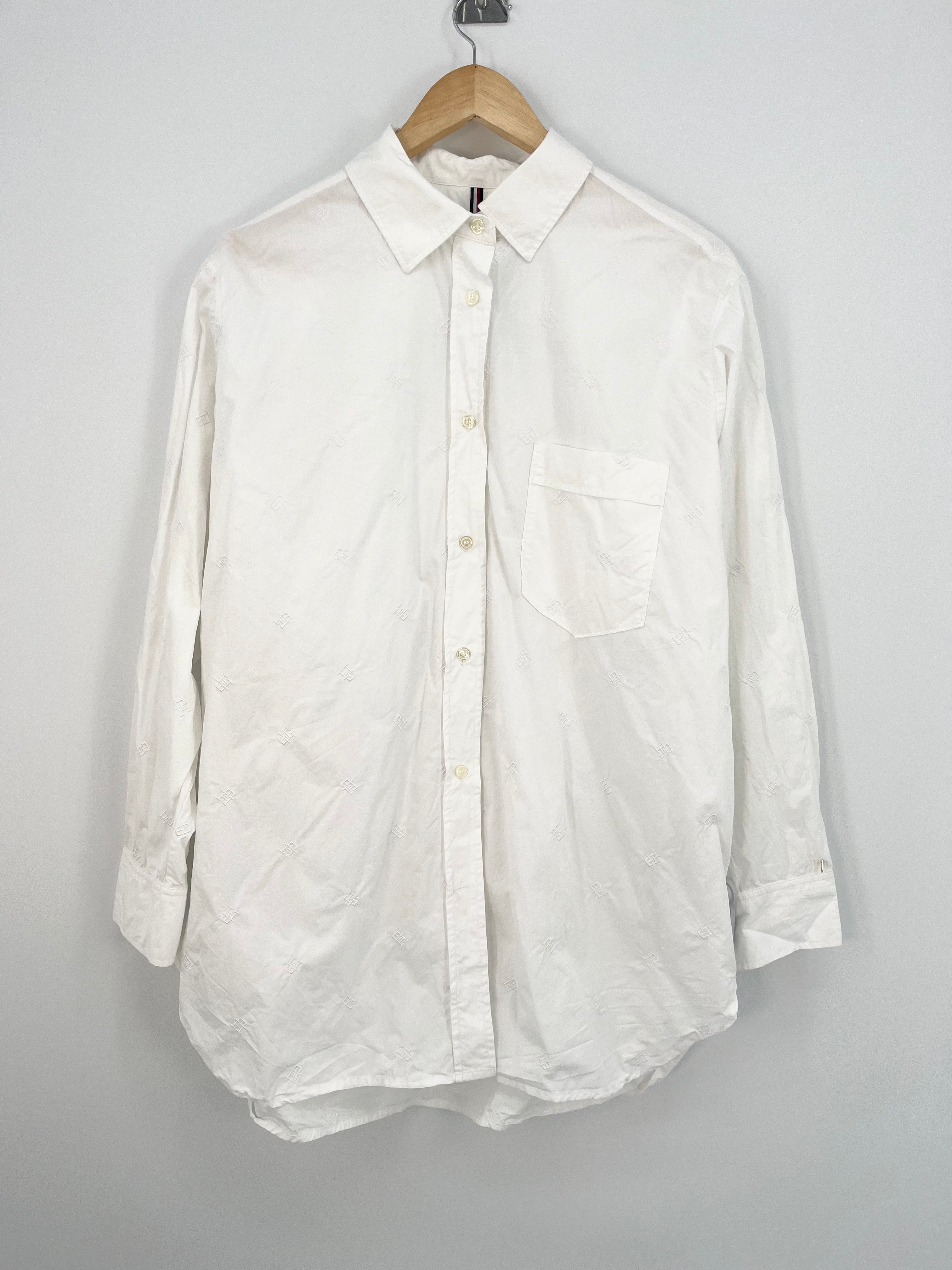 Tommy Hilfiger - Chemise blanche monogramme T.40