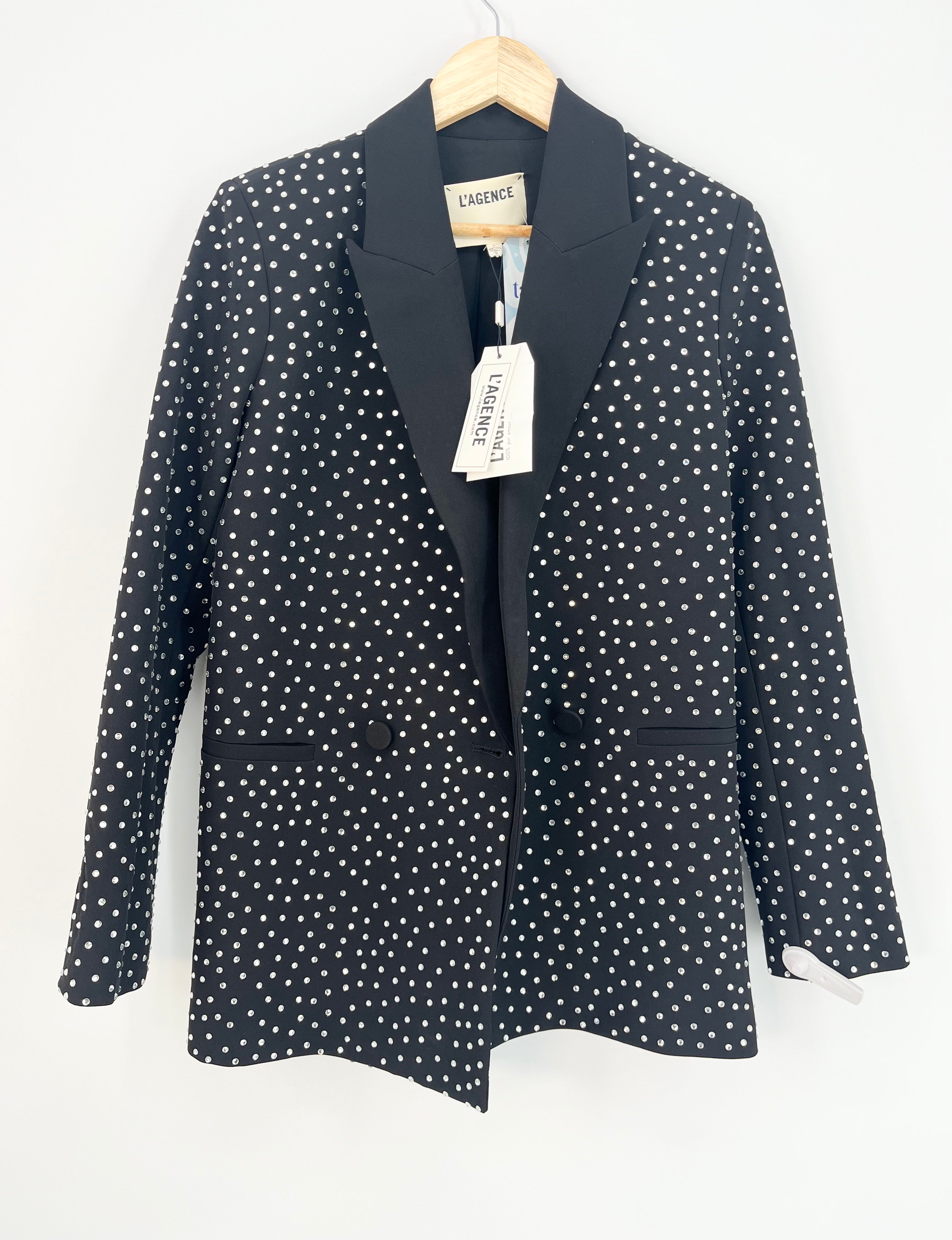 L'Agence - Blazer costume avec strass neuf T.2