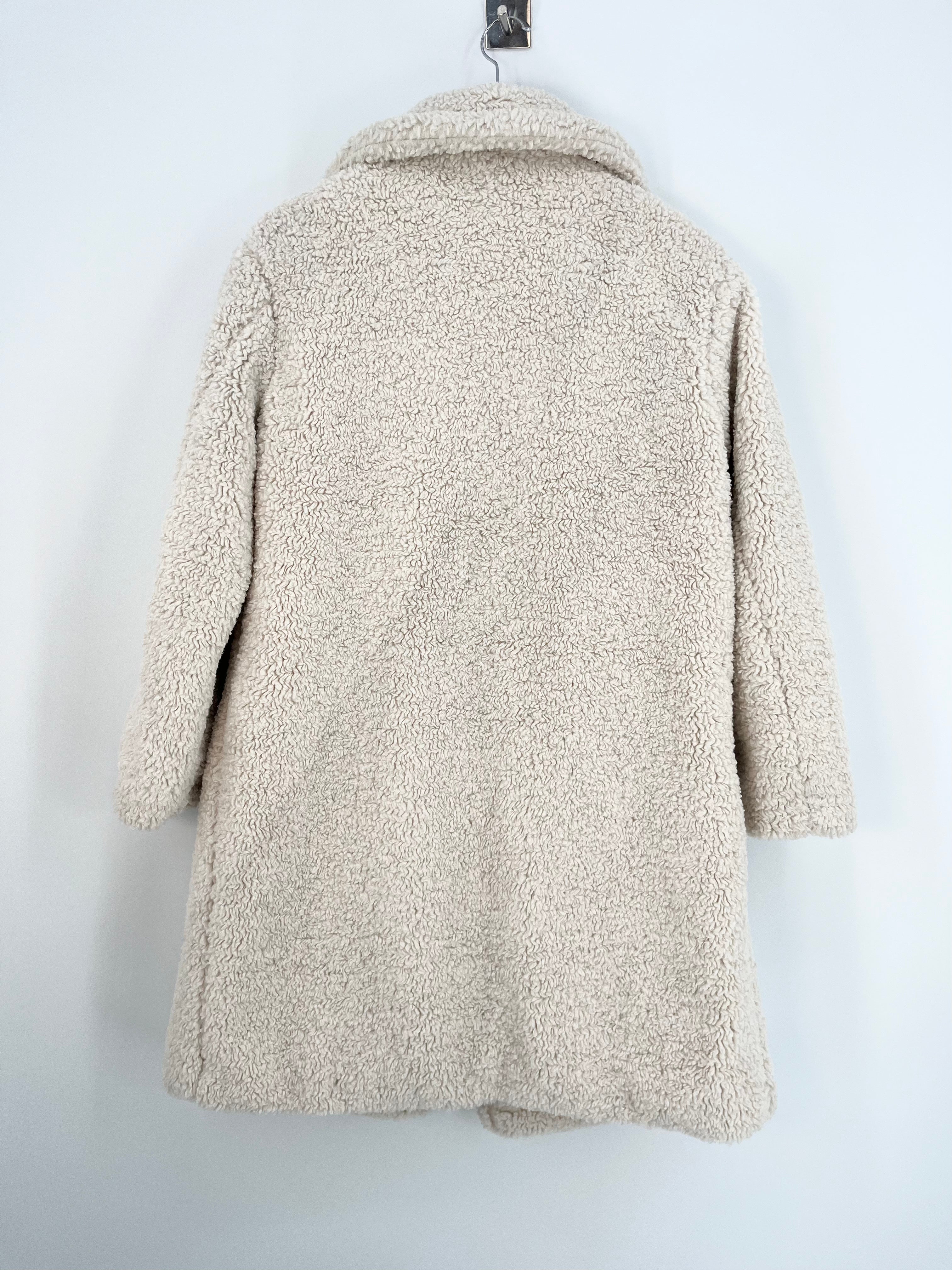 Ap Paris - Manteau long anouk fourrure blanc T.S