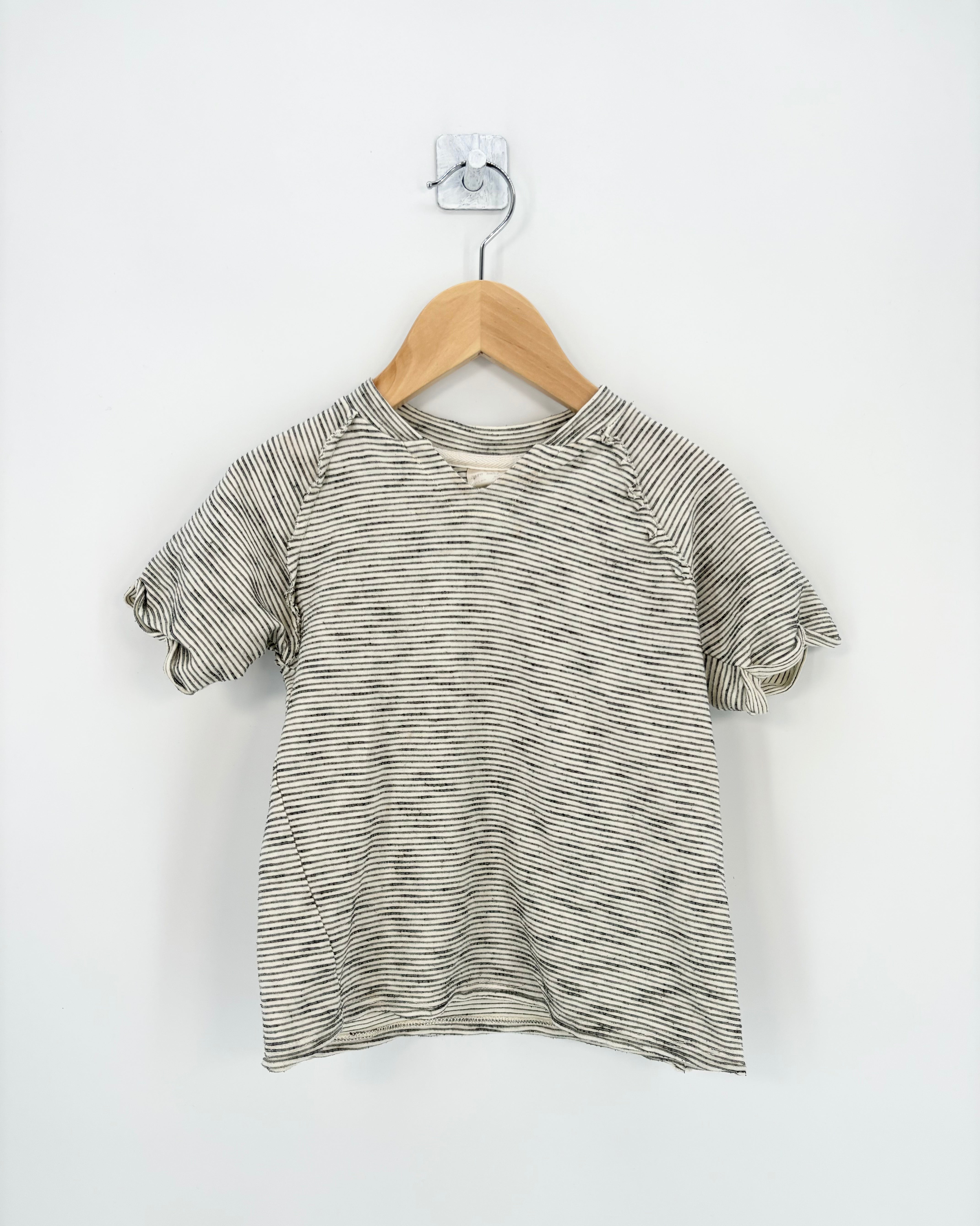 Zara - T-shirt rayé beige MC T.2/3 ans