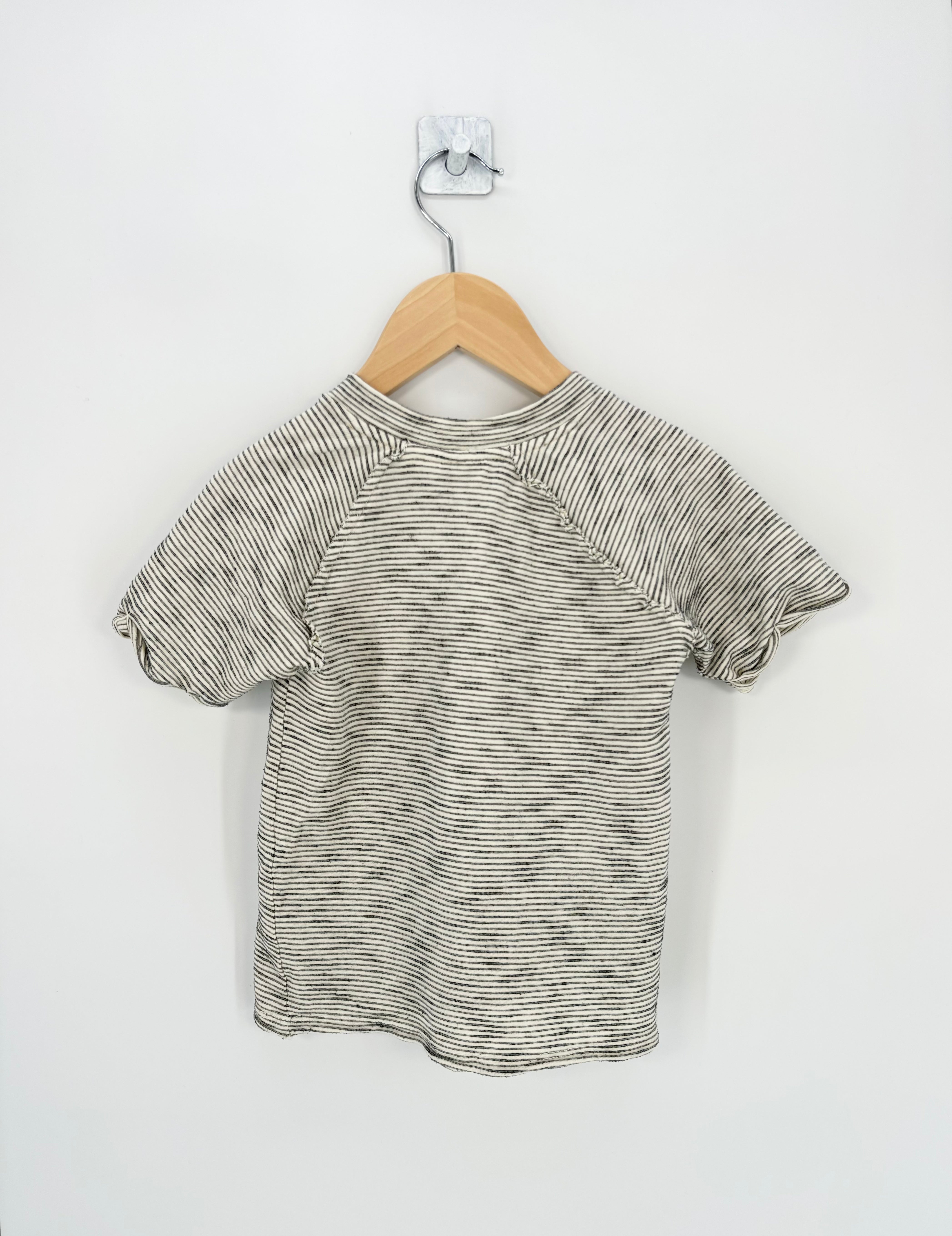 Zara - T-shirt rayé beige MC T.2/3 ans