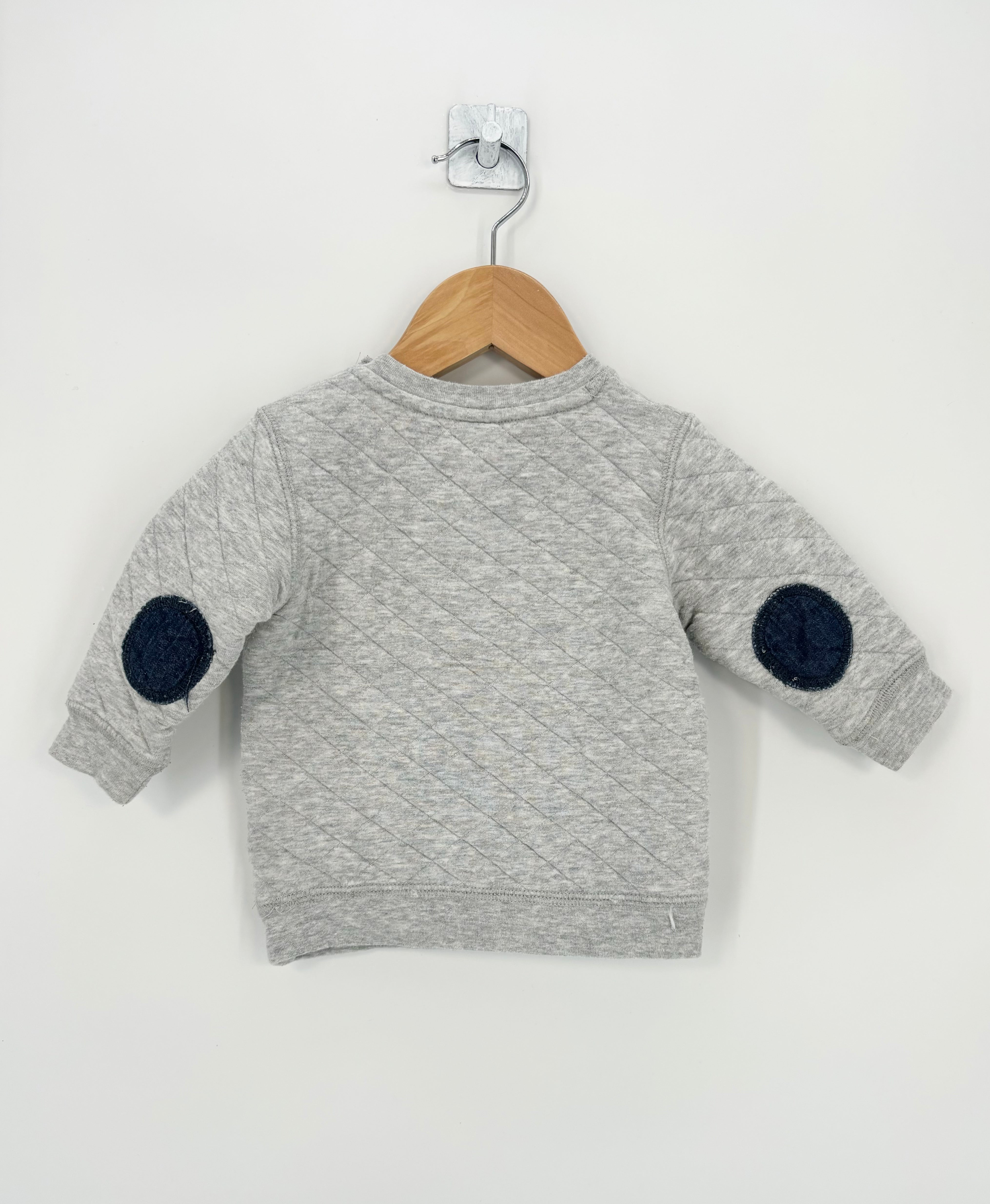 Zara - Sweat gris the best bleu T.4/6 mois