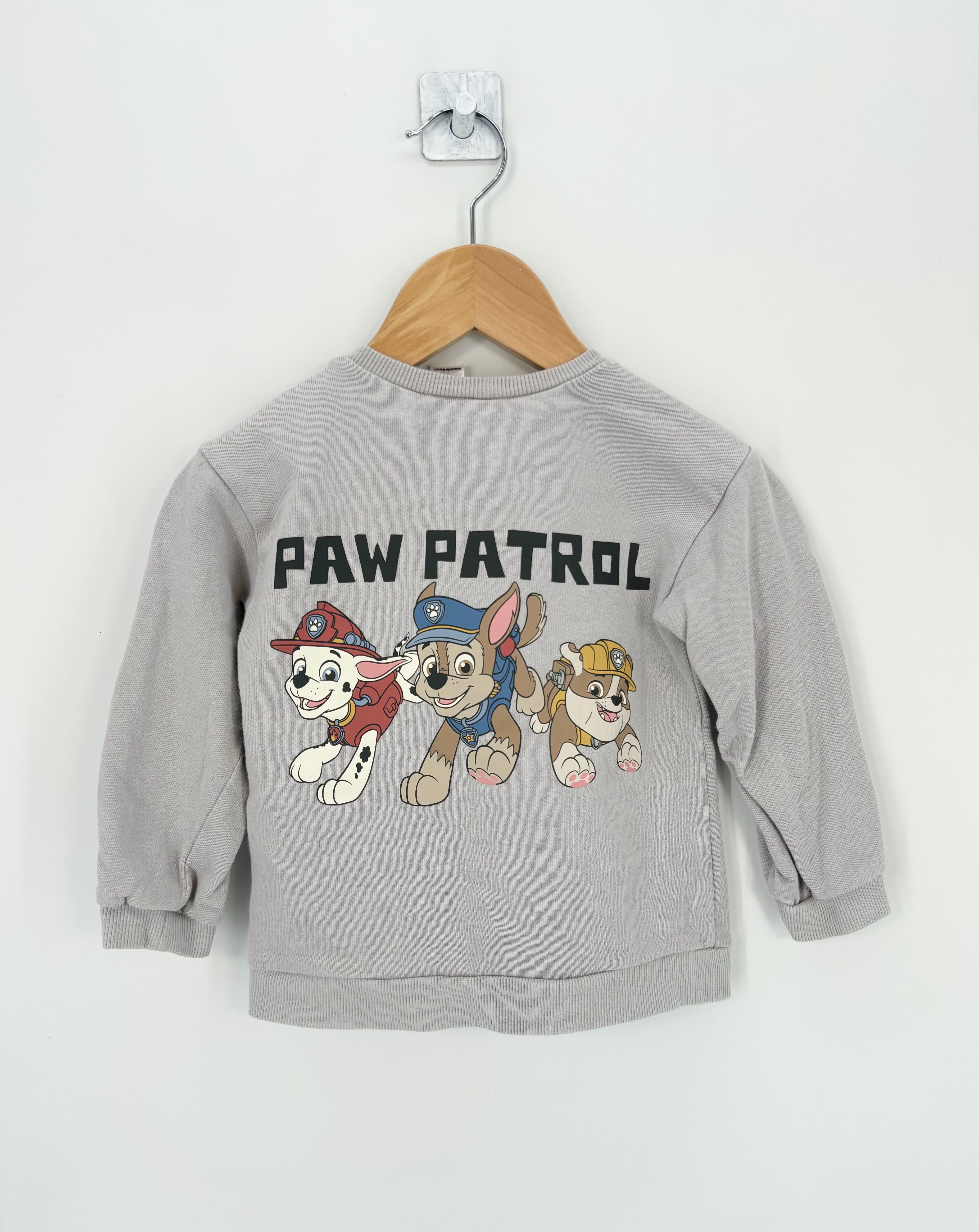 H&M - Sweat gris Pat'Patrouille T.2 ans