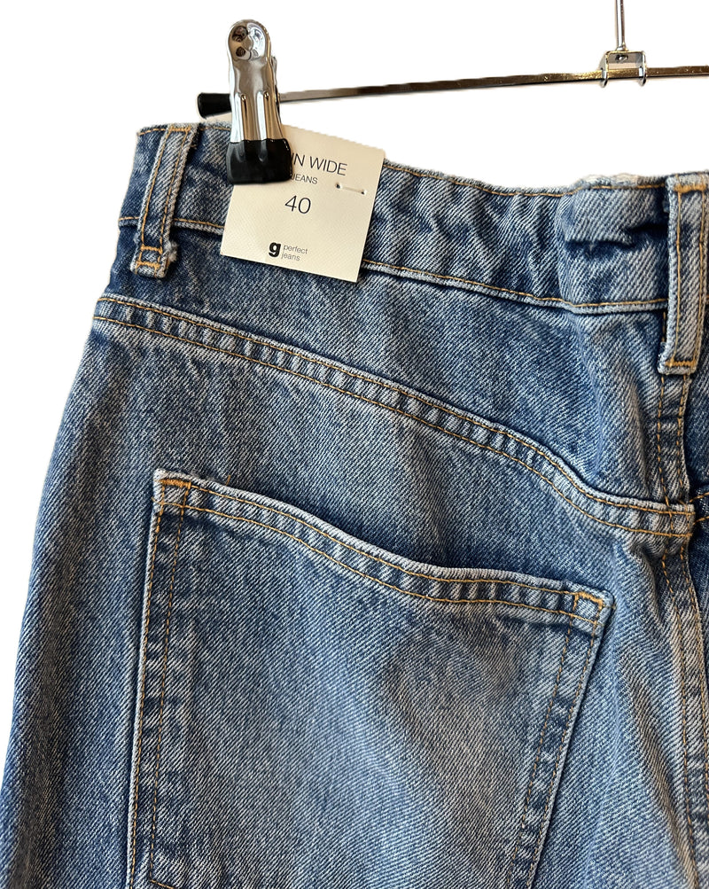 G perfect jeans - Jean bleu troué T.40