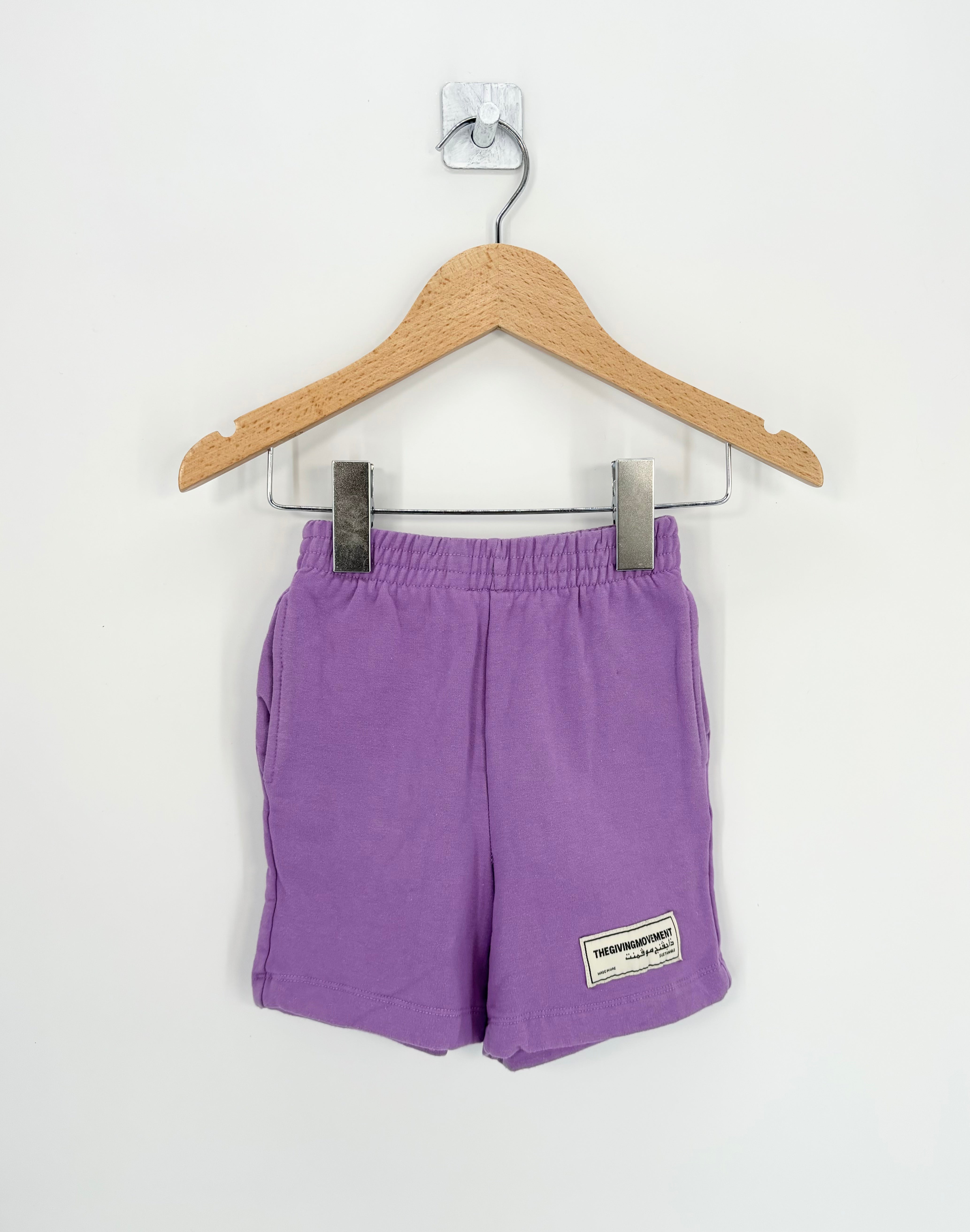 The Giving Movement - Short violet T.2/3 ans