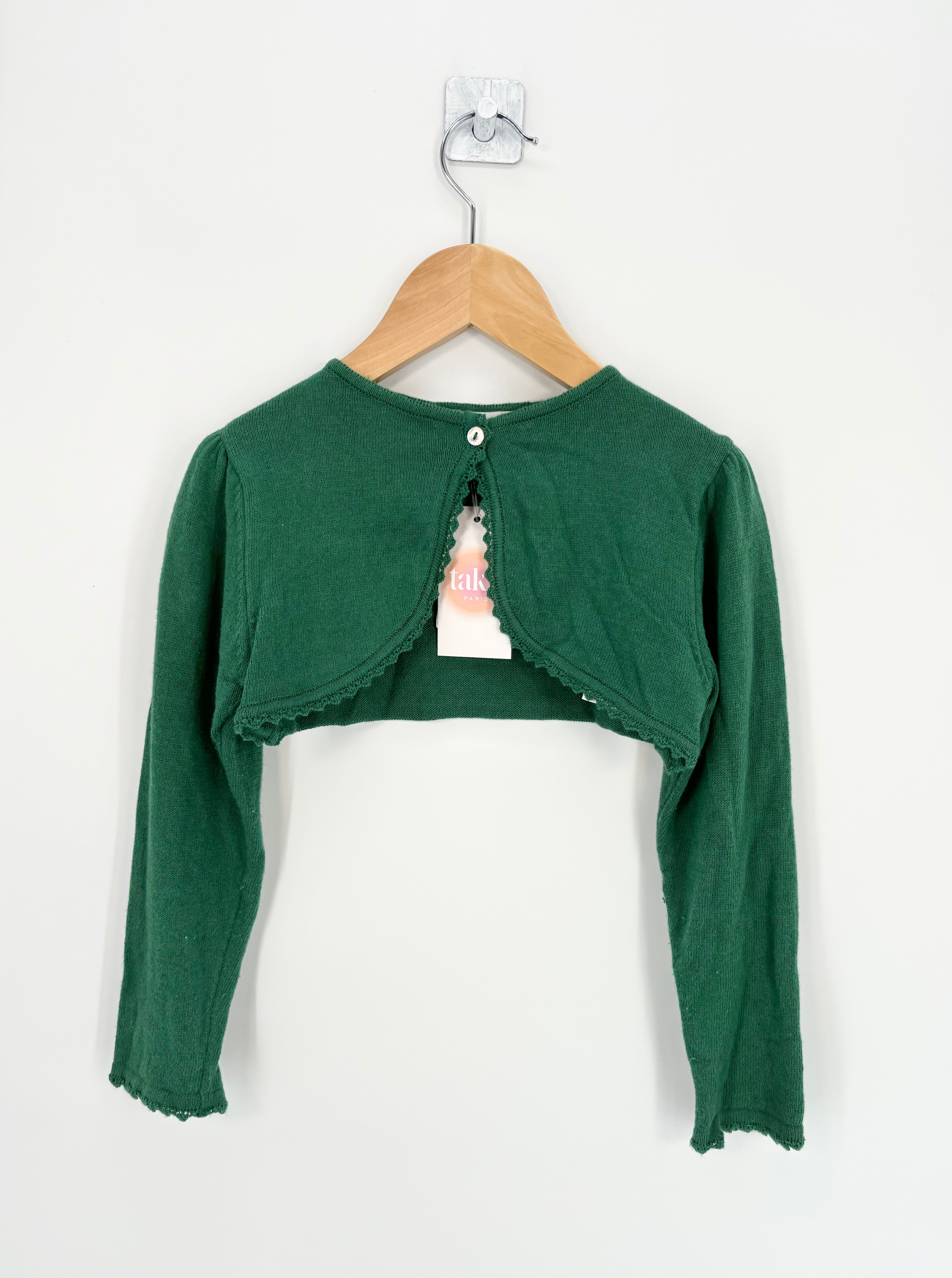 Les petits inclassables - Bolero vert sapin T.5/6 ans