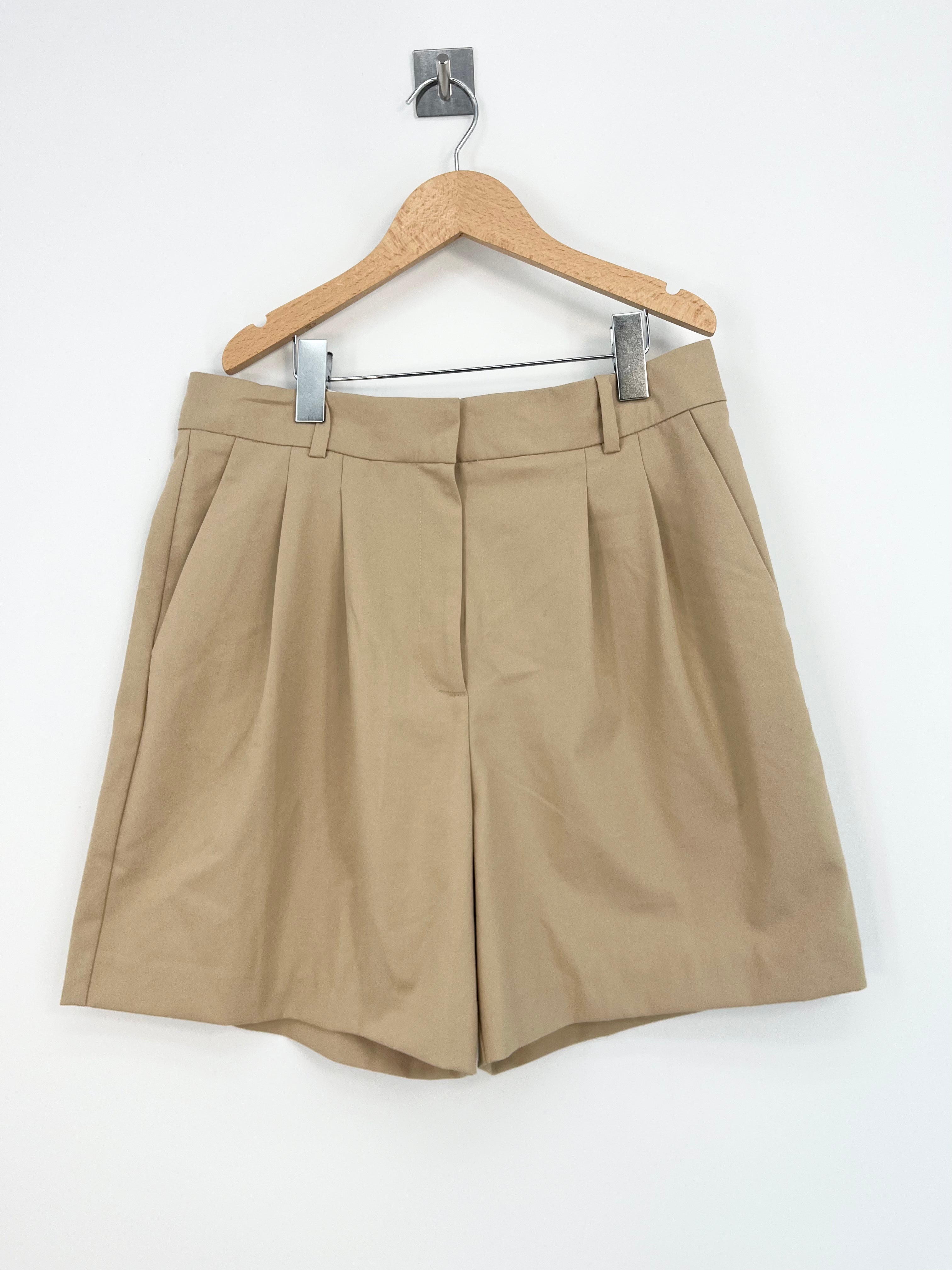 Promod - Short costume taupe taille haute T.38