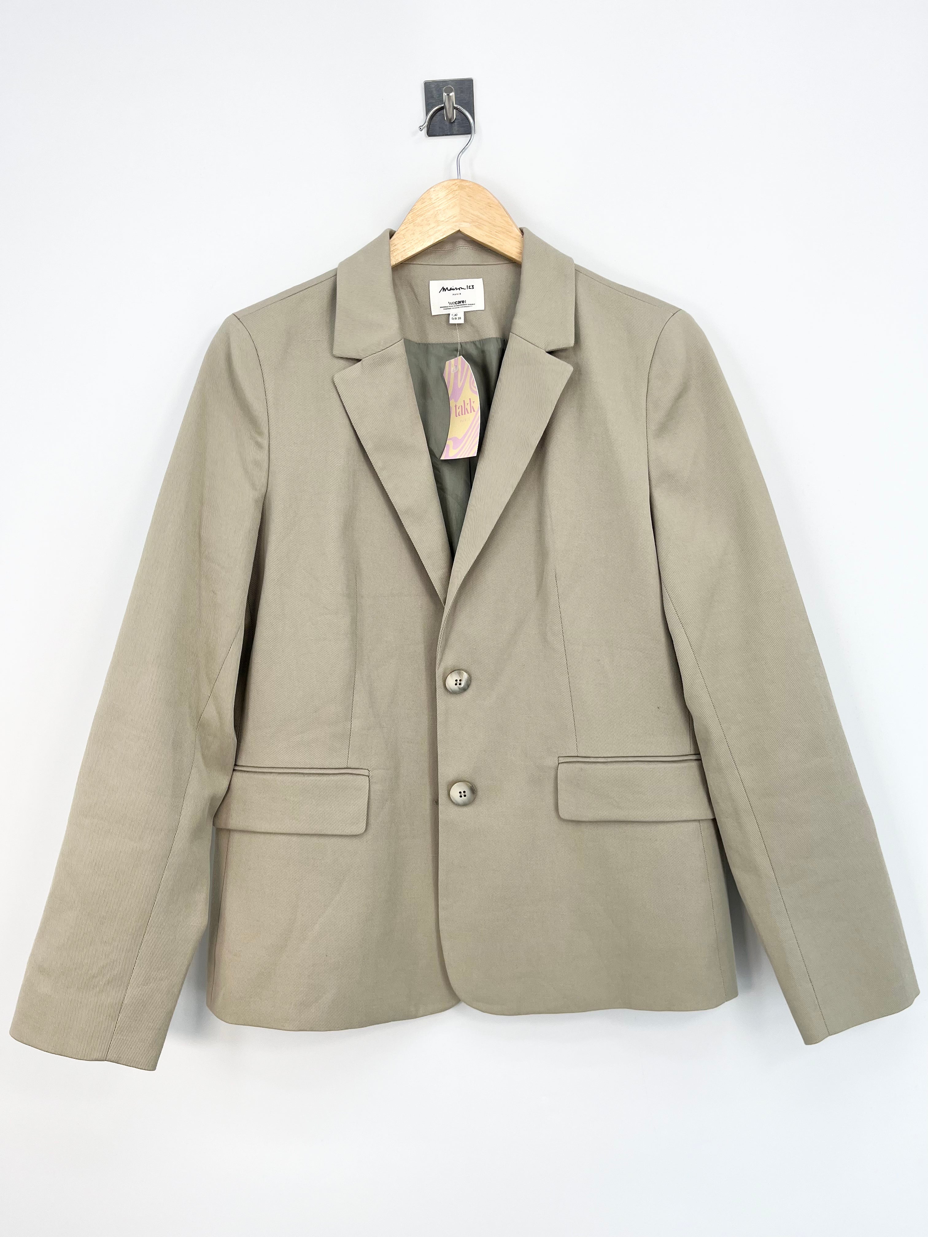 Maison 123 - Veste de tailleur vert d'eau T.40