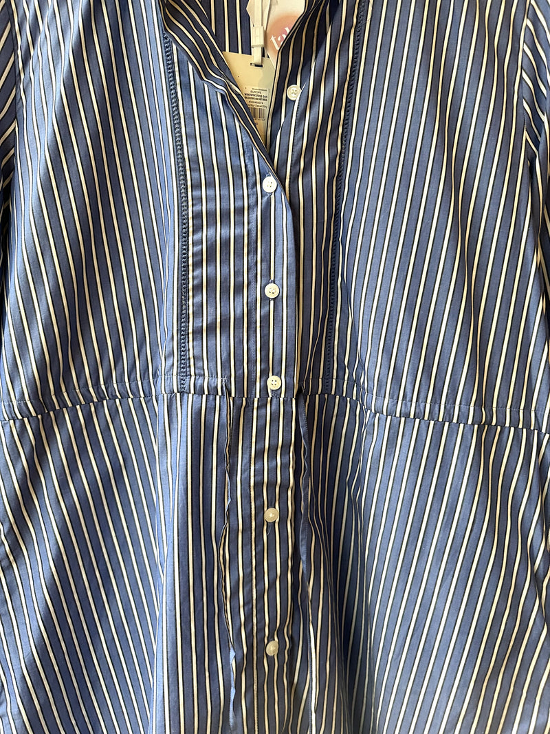 Tommy Hilfiger - Robe chemise bleu rayée T.40