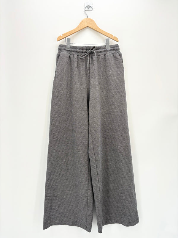 Promod - Pantalon large gris foncé chiné T.M