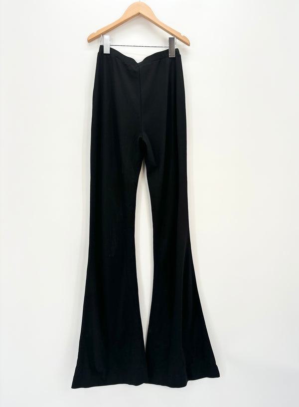 Diane Von Furstenberg - Pantalon stretch noir évasé T.0