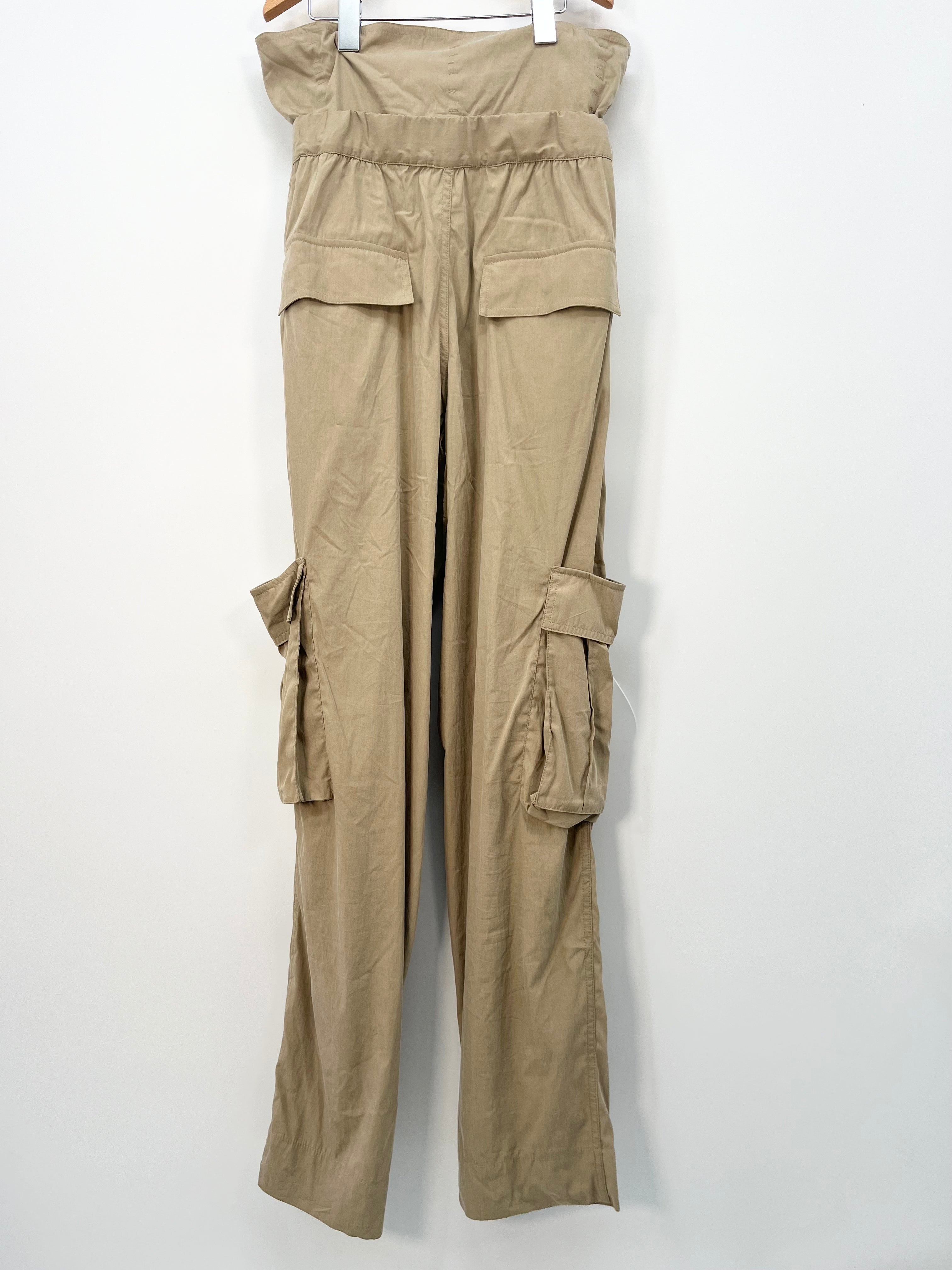 Isabel Marant - Pantalon cargo fluide kaki T.36