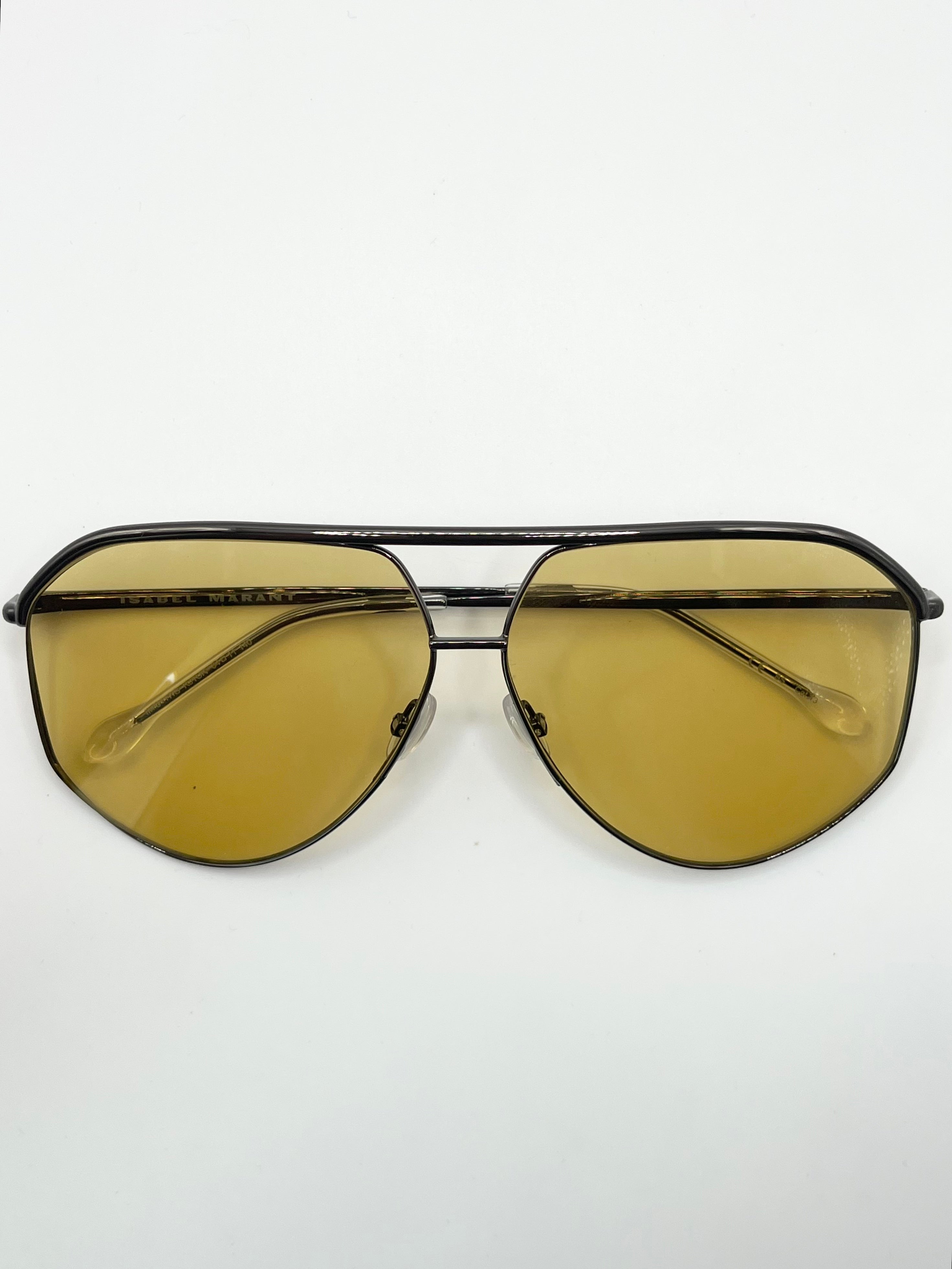 Isabel marant - Lunettes aviateurs jaunes