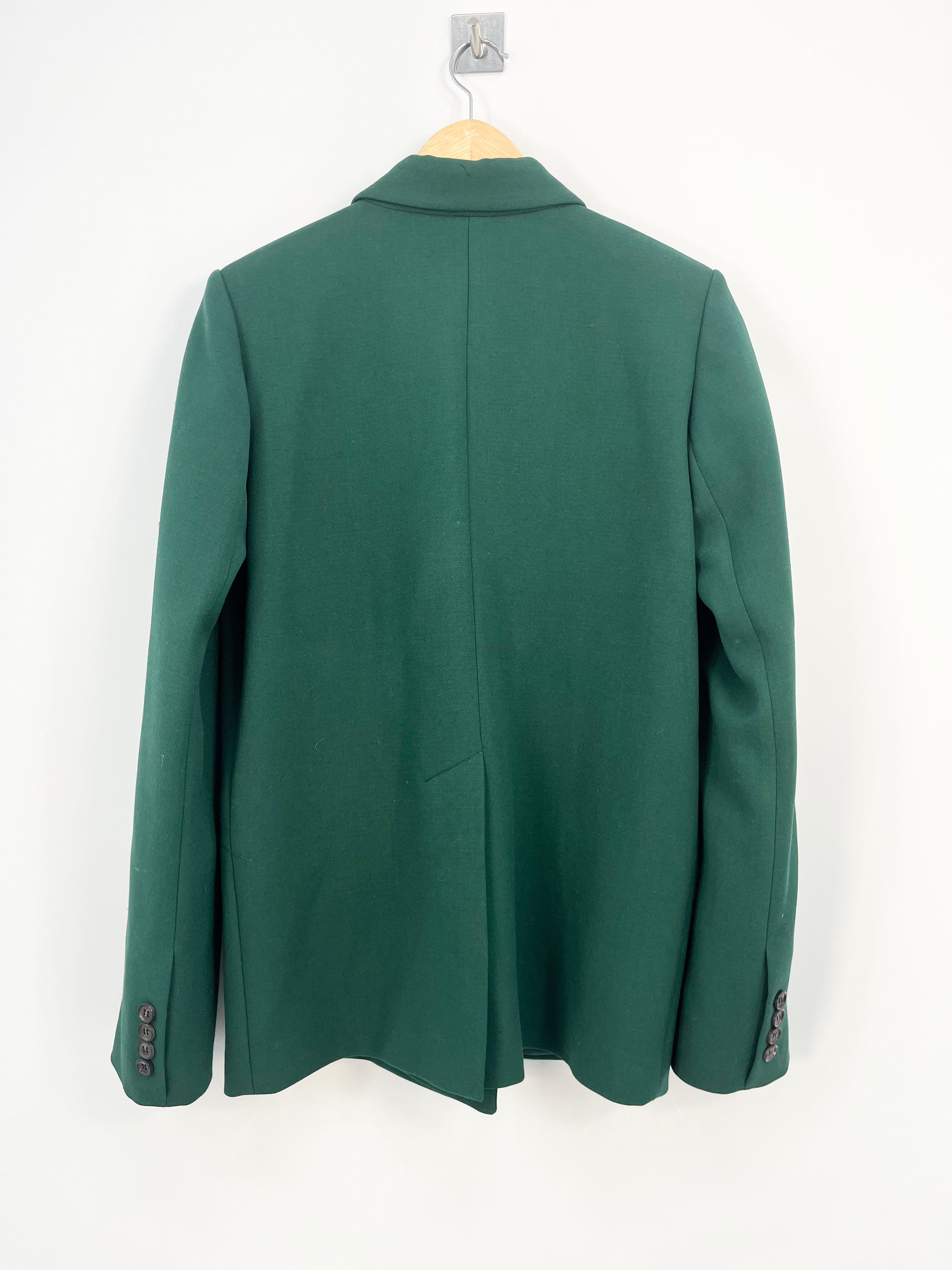 Lesaybo - Veste de costume vert sapin oversize boutons T.XS