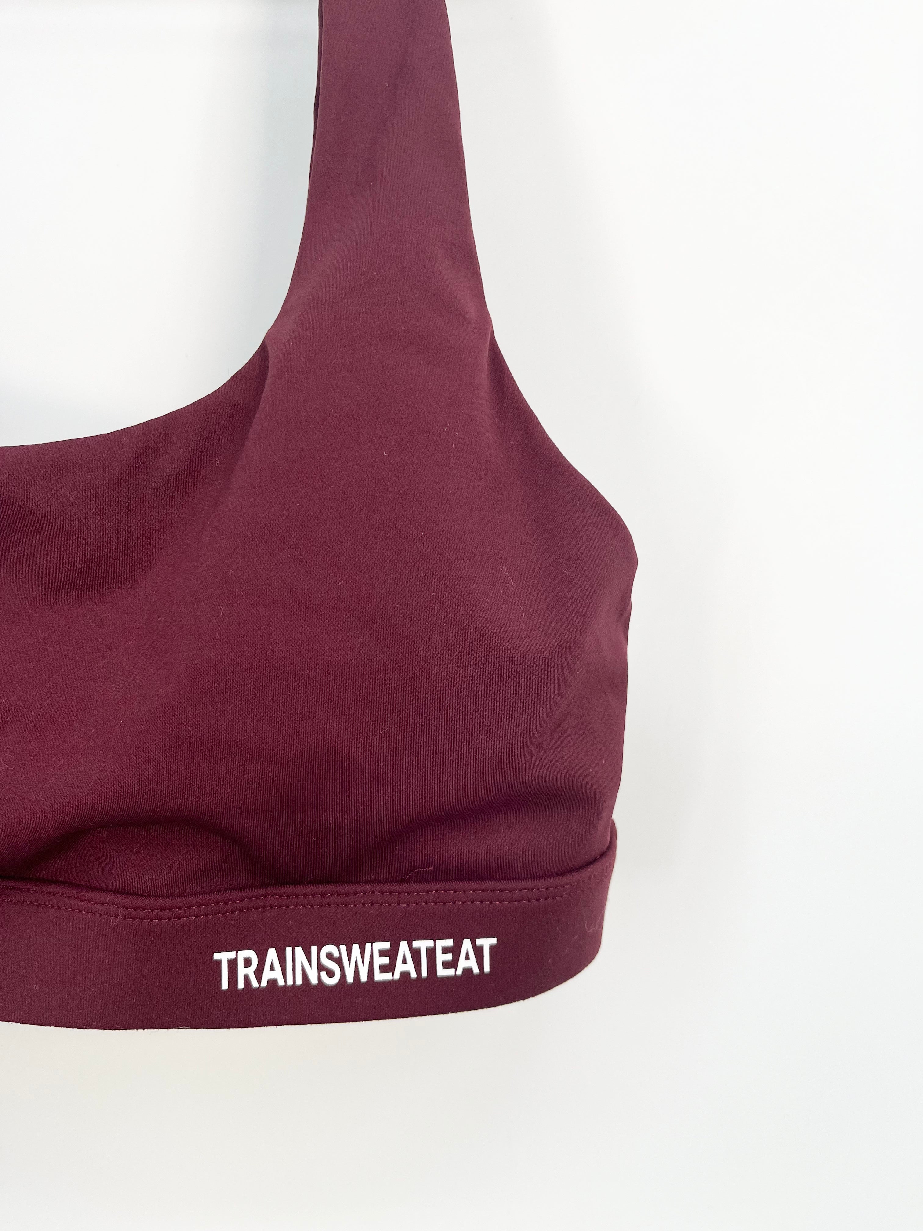 TSE - Brassière de sport bordeaux T.L