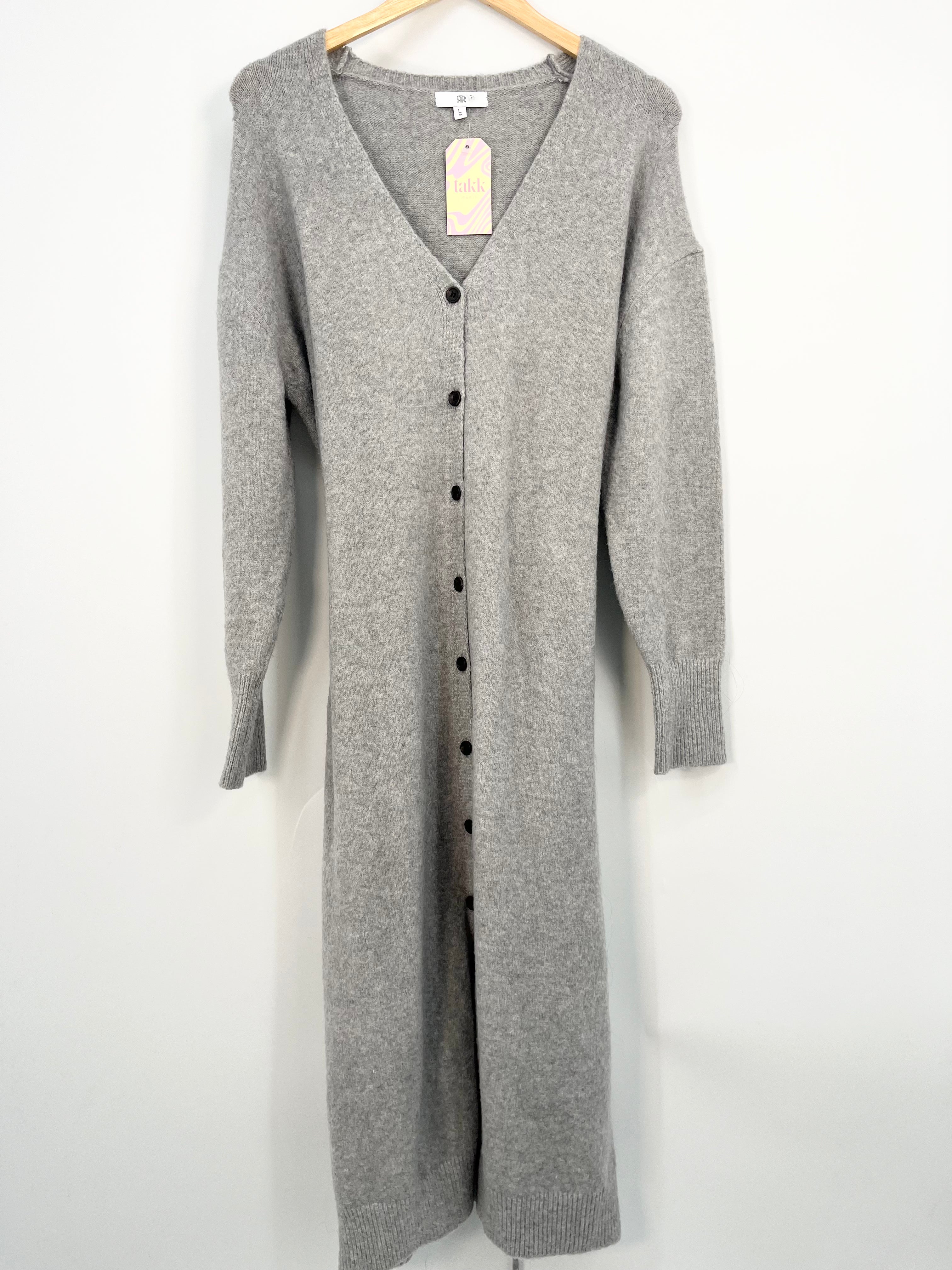 La Redoute - Robe gilet gris ML en maille T.L