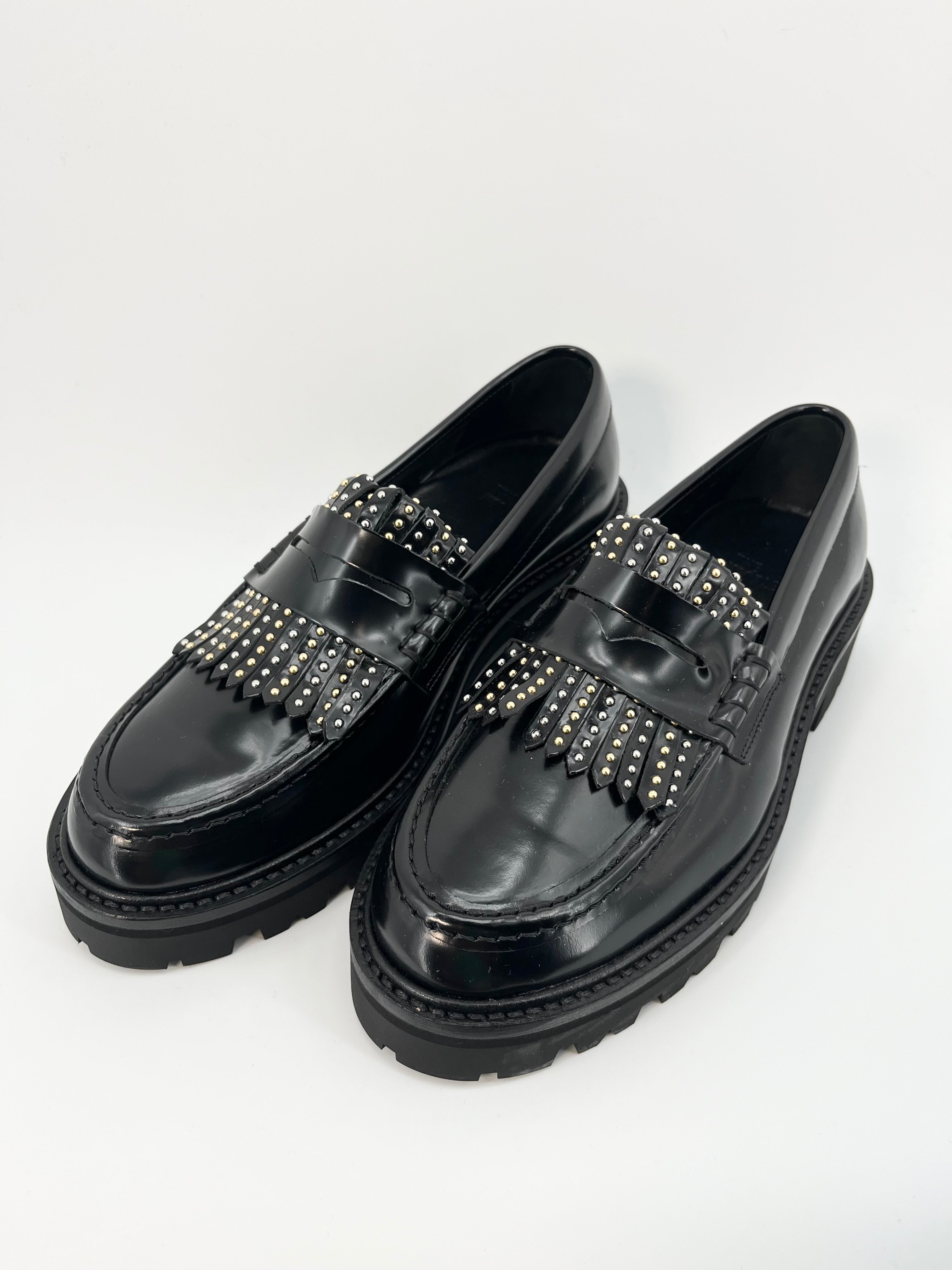 The kooples - Mocassins noir à clous  T.39