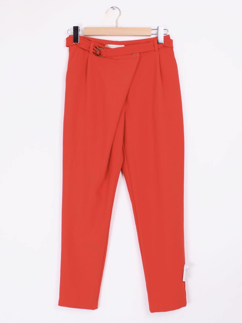 Chemins blancs - Pantalon rouge T.36