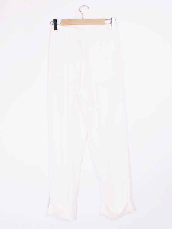 Micmac St Tropez - Pantalon soie blanche T.S