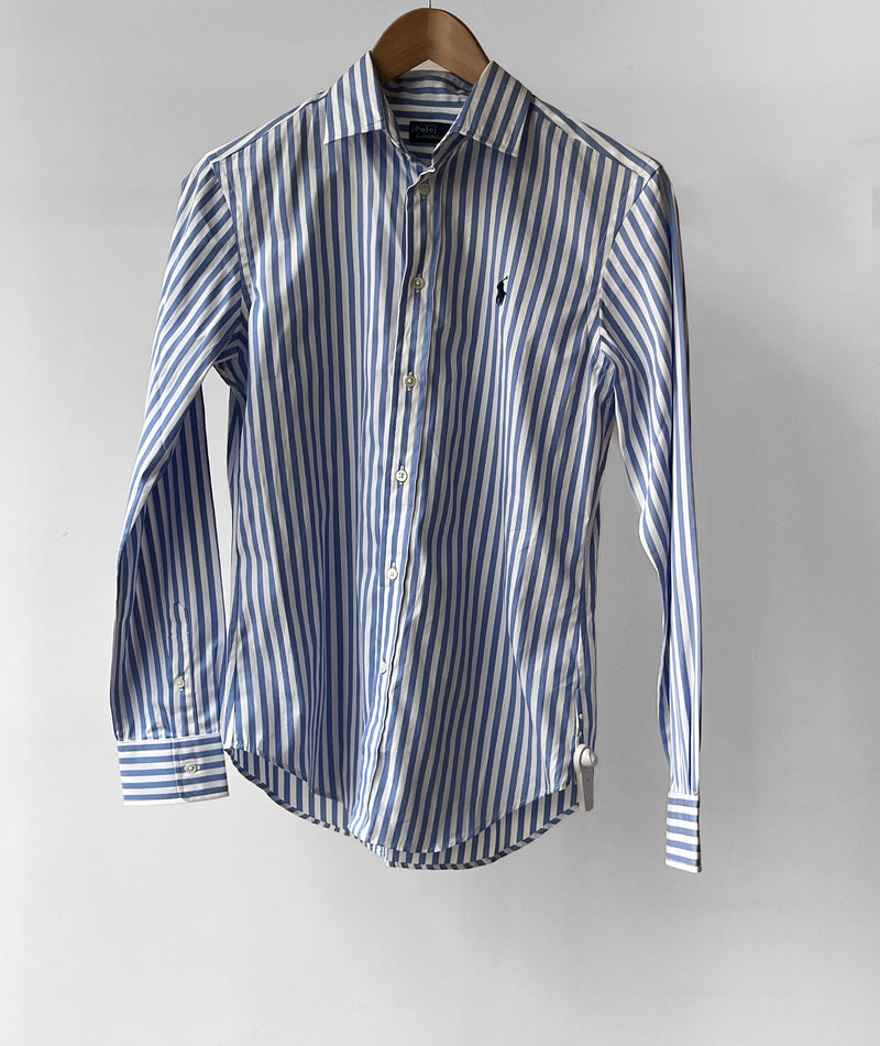 Ralph Lauren - Chemise rayée bleue et blanche