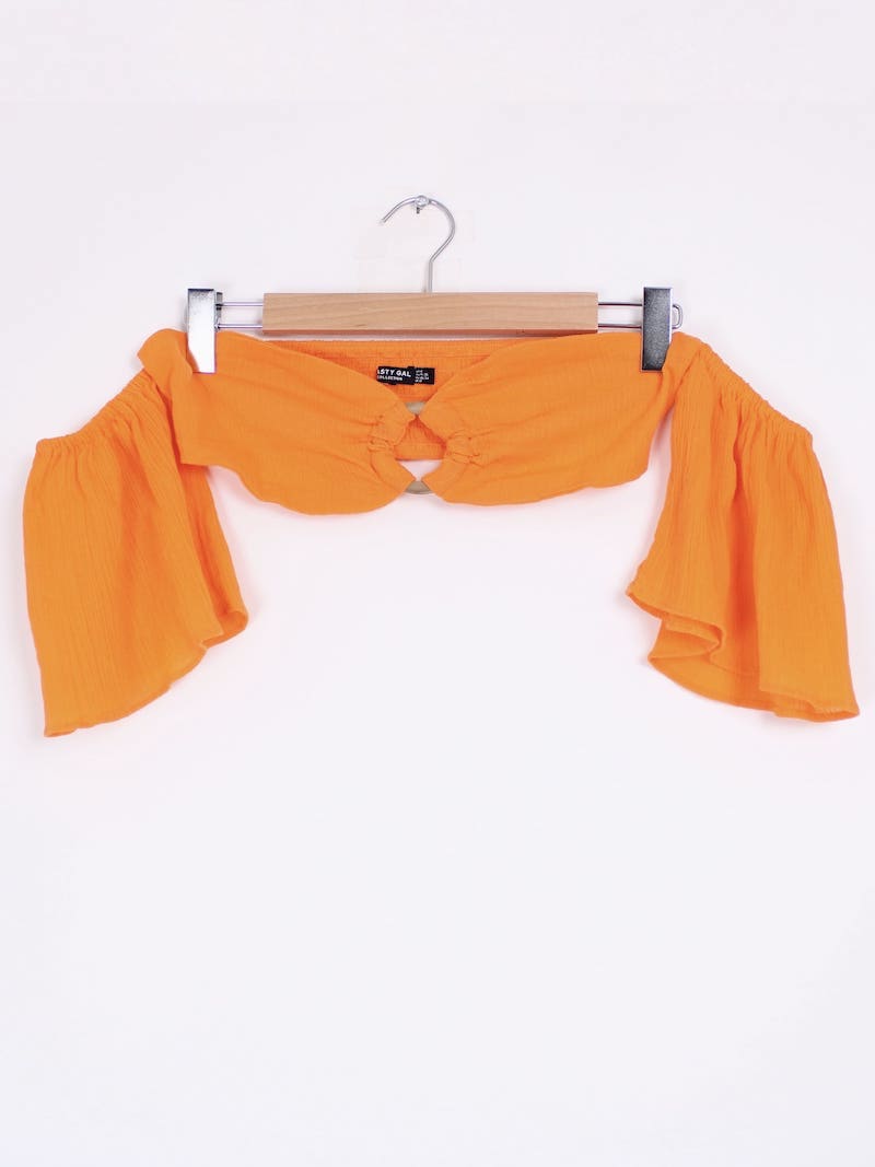 Nasty Gal - Brassière orange anneau T.36