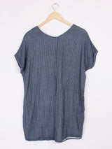 Sundry - Robe t-shirt bleue T.S/M