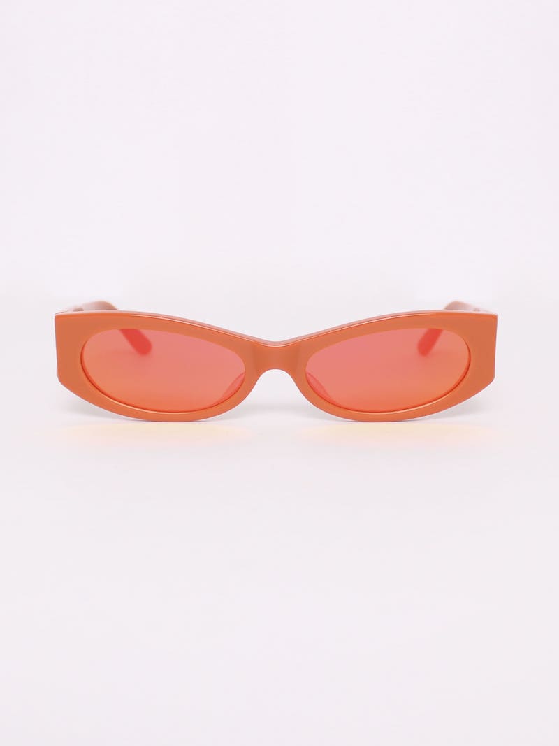 Karen Wazen - Lunettes cat eyes oranges reflets