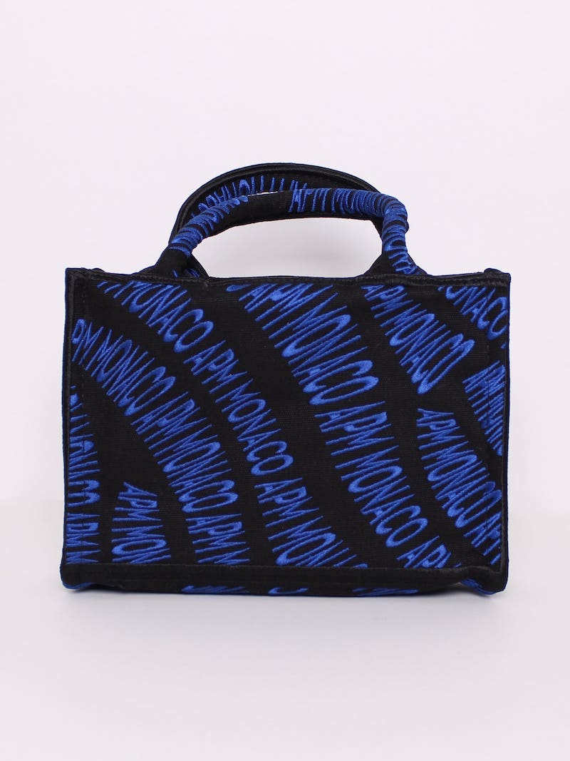 APM - Mini sac noir logo bleu
