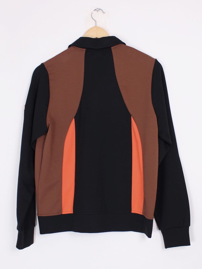 Fila x Wood Wood - Veste de survêtements noir, marron et orange T.M