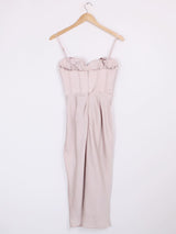 House of CB - Robe rose clair bustier satiné T.S