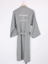 H&M Home - Kimono vert gris en lin Blissim x Margot T.S/M