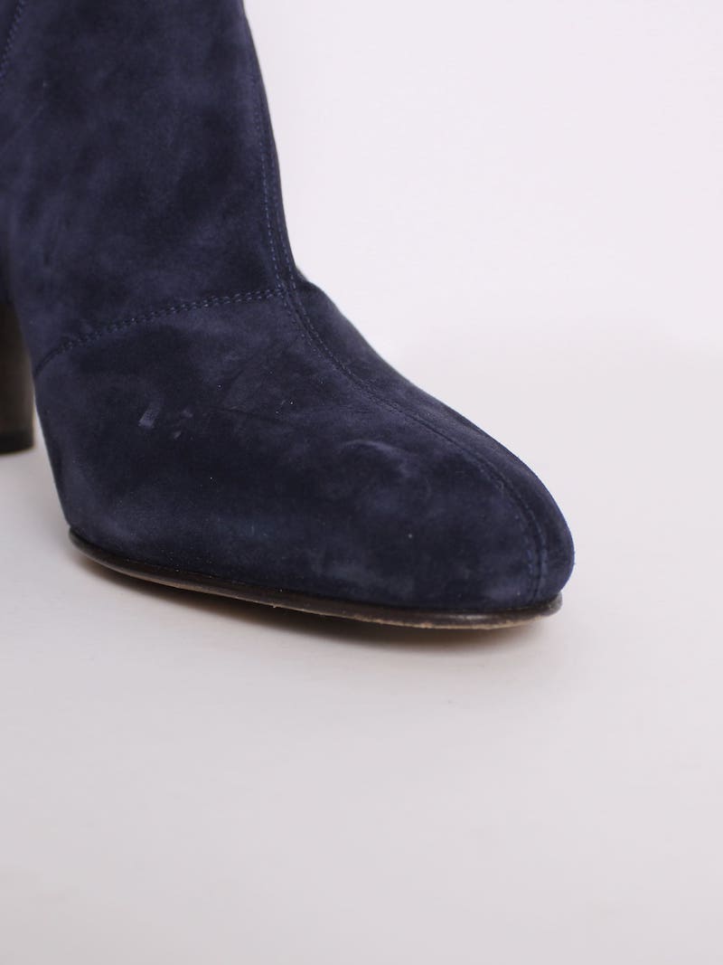 Michel Vivien - Bottines bleue en daim T.40,5