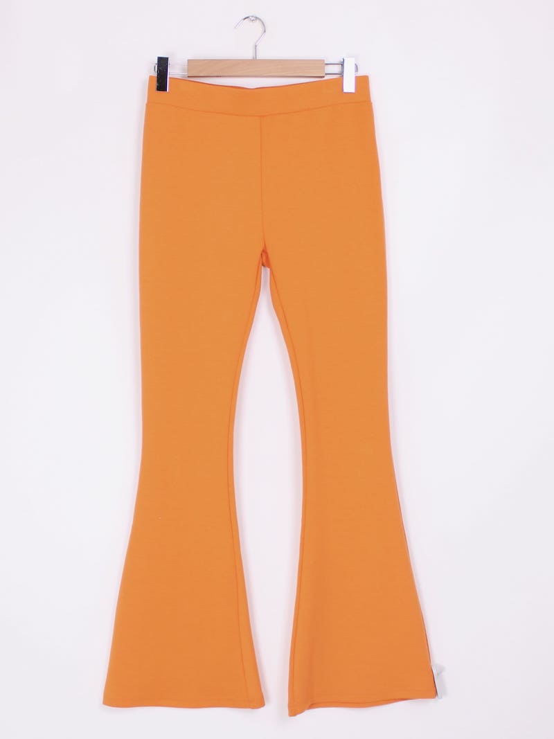 Superdry - Pantalon évasé orange T.42